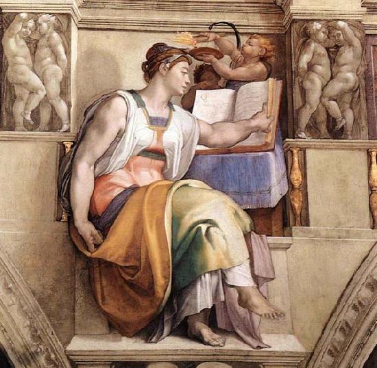 Michelangelo Buonarroti The Erythraean Sibyl oil painting image
